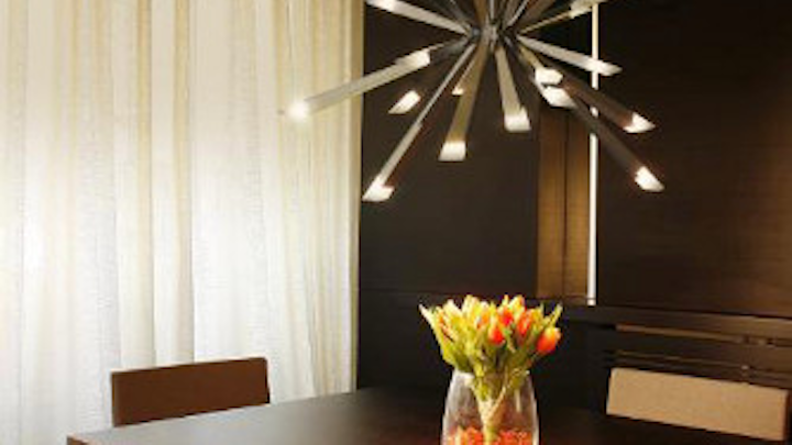 Blackjack Lighting launches Starburst LED chandelier employing optical light guides