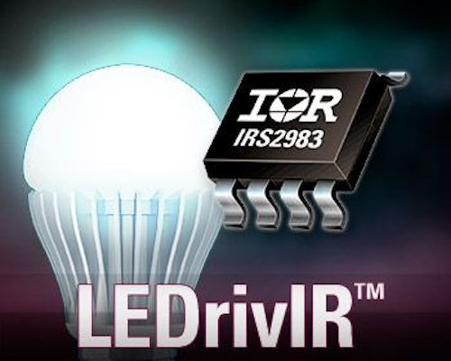International Rectifier's IRS2983 LEDrivIR control IC simplifies design for LED dimming