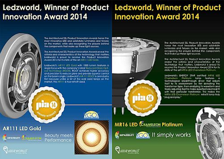 Ledzworld adds dimmable AR-111 LED lamp with Chameleon driver to product line