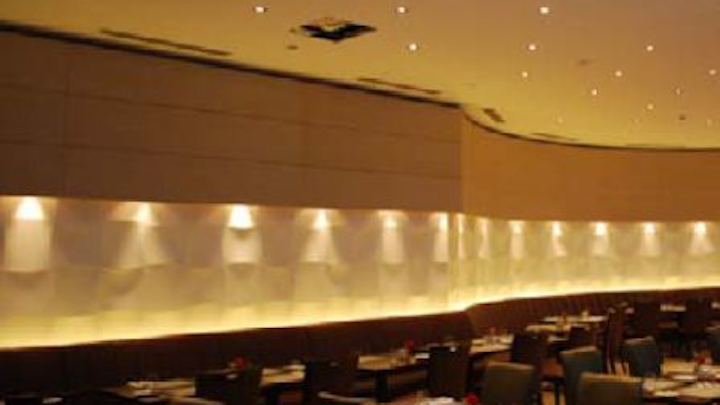 Truelux 24W LED lights reduce energy consumption by 76% over 100W halogen lamps at Dubai hotel