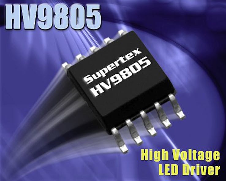 Supertex debuts high-voltage LED driver for lamp and tube applications