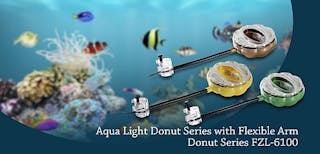 FZLED Donut Series LED aquarium lights are compact and adjustable
