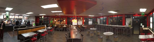 Independence LED reduces energy use by 65% inside and outside Burger King restaurants