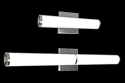 Jesco Lighting wall sconces use 120V AC LEDs producing up to 2520 lm