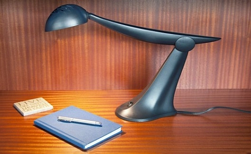 Recycled-material LED desk lamps installed in Seattle hotel