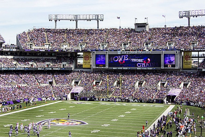 Baltimore Ravens upgrade stadium experience with SMD LED video displays from Daktronics