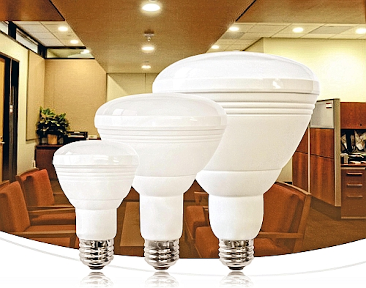 Litetronics new LED BR lamps use finless heat sinks