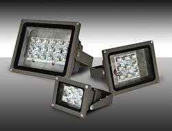MaxLite DLC-listed LED floodlights achieve narrow beam distribution with MaxFOCUS technology