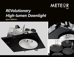 Meteor Lighting launches 145W and 95W REV Series LED downlights for high ceiling applications