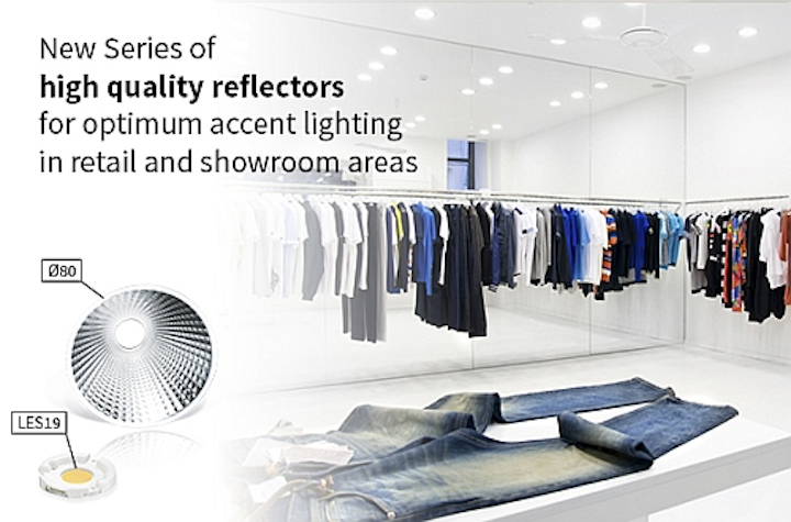 ACL-Lichttechnik spotlight reflectors are suited for use with Zhaga-compliant LED modules
