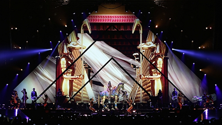 PRG Nocturne LED video screens shape Katy Perry's Prismatic World Tour