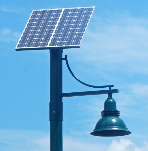 SEPCO&apos;s SolarUrban solar-powered LED fixture designed for street and area lighting