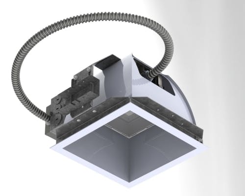 Terralux offers LED downlight fixtures and retrofit kits with battery backup