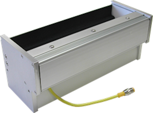 Smart Vision Lights' TL305 LED light illuminates reflective products in industrial inspection process