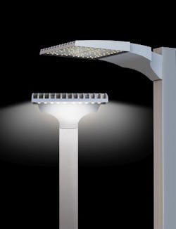 U.S. Architectural Lighting&apos;s low-profile LED roadway luminaire offers multiple mounting configurations