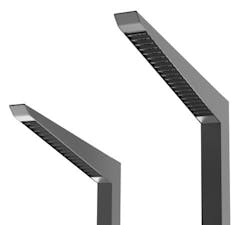 Architectural Area Lighting LED KicK outdoor luminaire angles light output for pedestrian comfort