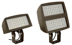 Hubbell Outdoor Lighting adds DLC qualified high-lumen-output LED floodlights