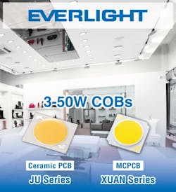 Everlight debuts &apos;Natural Light Technology&apos; in COB LEDs for high-end illumination