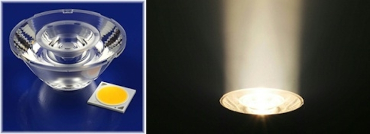 Fraen develops optics with multi-TIR nested lens technology for COB LEDs