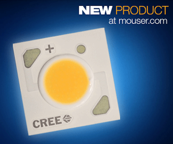 Mouser Electronics stocks Cree XLamp CXA HD LED arrays for high-intensity LED lighting applications