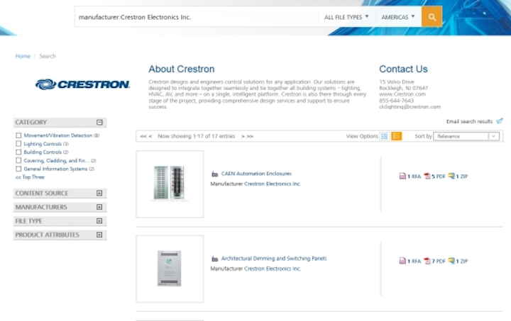 Revit Files For Crestron Lighting Controls Now Available On