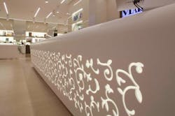 Ottica Marziali optical shop mixes ambient and accent LED lighting