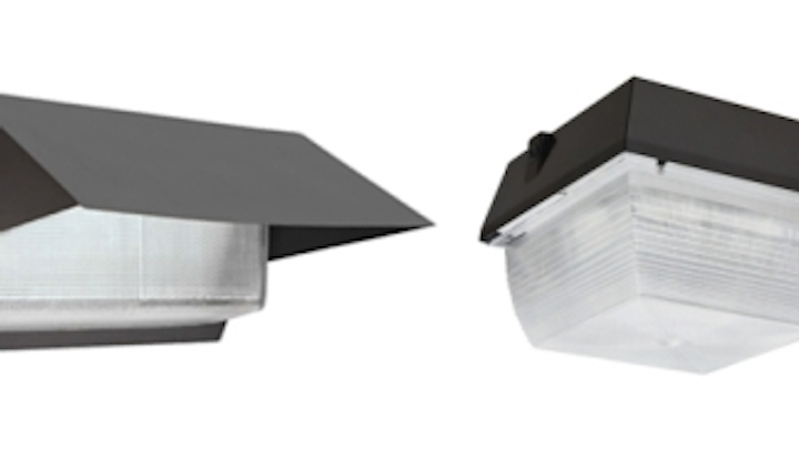 Sensetechlight-designed LED canopy and wall pack light fixtures are now available