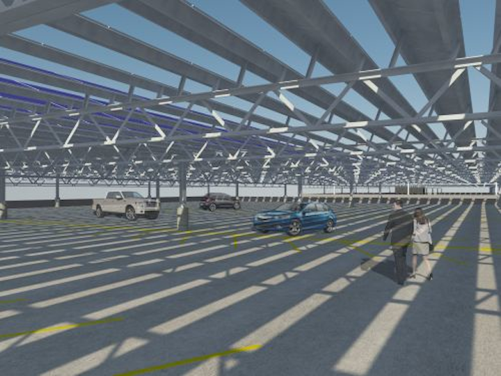 Msp Airport To Combine Led Lighting And Solar Generation On Garages Leds Magazine