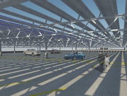 MSP airport to combine LED lighting and solar generation on garages