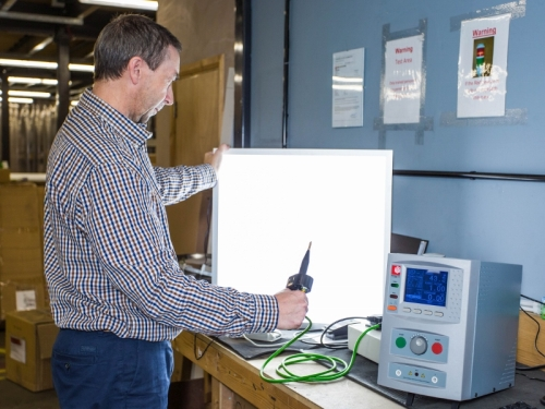 JCC Lighting uses HAL LED tester from Clare from improved electrical safety testing