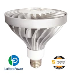 2014 IES Progress Report includes Lattice Power&apos;s high-ouput GaN-on-Si LED PAR38 lamp