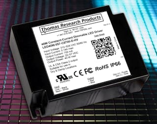 Thomas Research Products develops 480V, 40W LED drivers