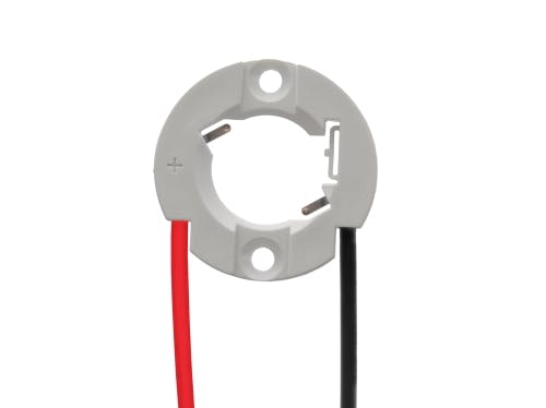 Molex pre-wired LED COB array holders deliver stable electrical and thermal interconnect features