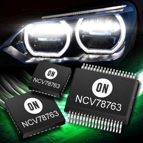 ON Semiconductor unveils new LED drivers and controllers for automotive lighting applications