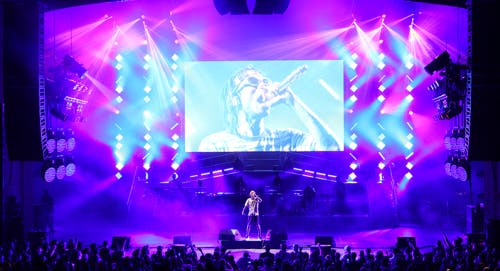 Lighting designer uses Ayrton LED RGBW fixtures on Wiz Khalifa concert tour