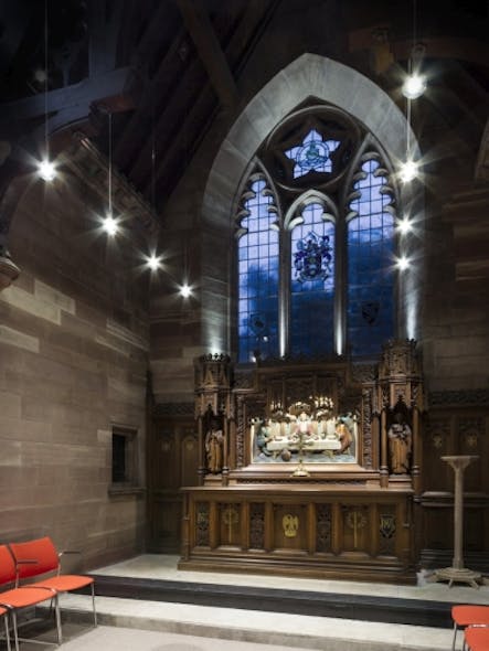 Havells Sylvania&apos;s Concord Beacon Muse LED floodlights illuminate Liverpool church