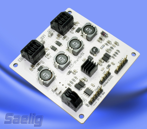 Saelig LED-Warrior04 LED controllers handle up to four LED lamps using DALI protocol