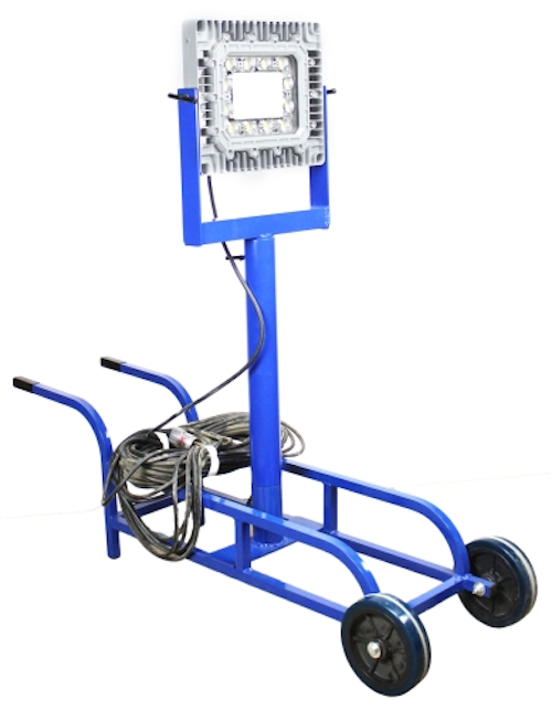 Larson Electronics' explosion-proof LED tank light illuminates up to 10,000 sq. ft with 12,000-lm light