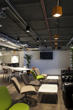 Havells Sylvania&apos;s contemporary Lumiance Inverto LED luminaires update London offices