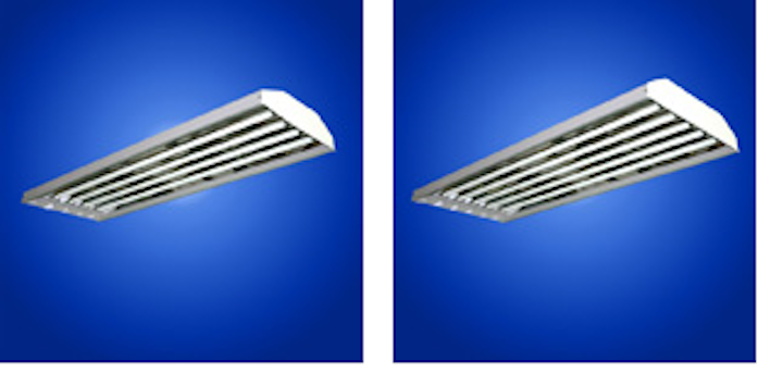 Everlast Lighting's Ultralux Light 4- and 6-lamp T5 fluorescent fixtures feature universal ballasts