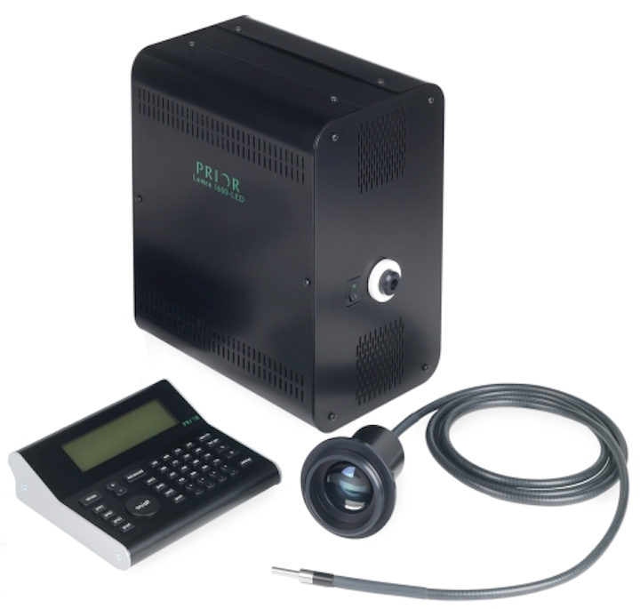 Prior Scientific's universal fluorescence microscopy illumination system offers 16 selectable LED wavelengths