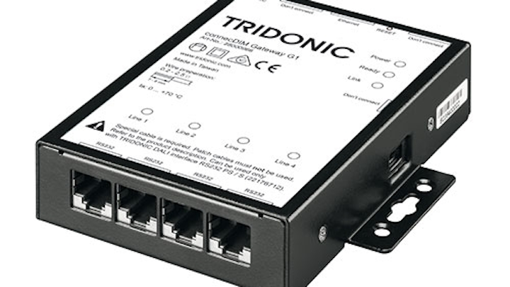 Tridonic connecDIM light management system decentralizes lighting monitoring and controls