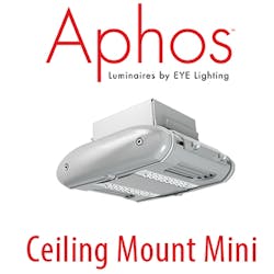 EYE Lighting introduces Aphos Mini Series LED luminaires for parking garages and other rugged applications