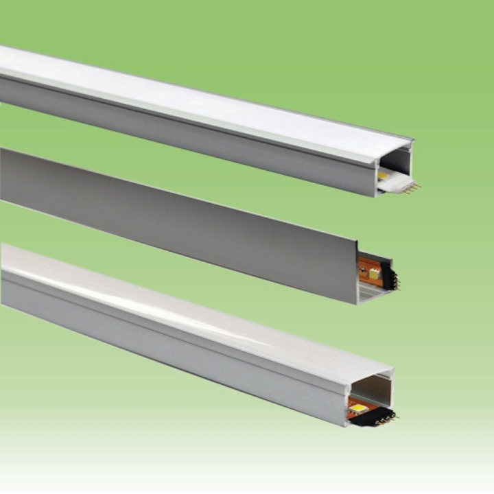 Nora Lighting's LED tape light channel illuminate interior halls and stairways