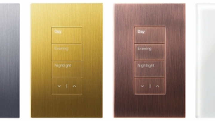 Lutron's Palladiom QS keypad provides high-end aesthetic for home and commercial building controls