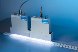 DELO LED lamps for UV curing reach intensity of 600 mW per sq. centimeter