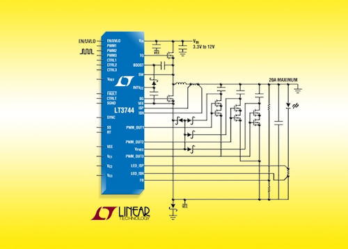 Linear Technology announces DC/DC LED driver IC for 80W SSL applications