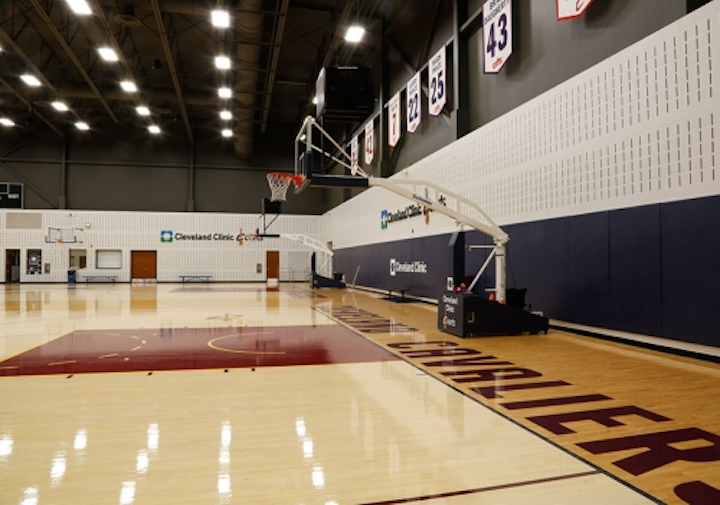 Cleveland Cavaliers Light Nba Practice Facility With Ge Albeo Led