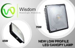 Wisdom releases low-profile LED low-bay light fixture in 45W and 70W versions