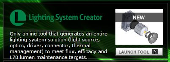 Future Lighting Solutions offers online lighting system design tool